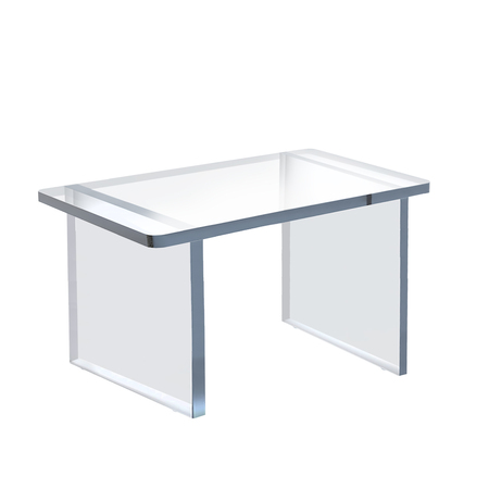 AZAR DISPLAYS 8"H Clear Acrylic Deluxe Riser Display 515368